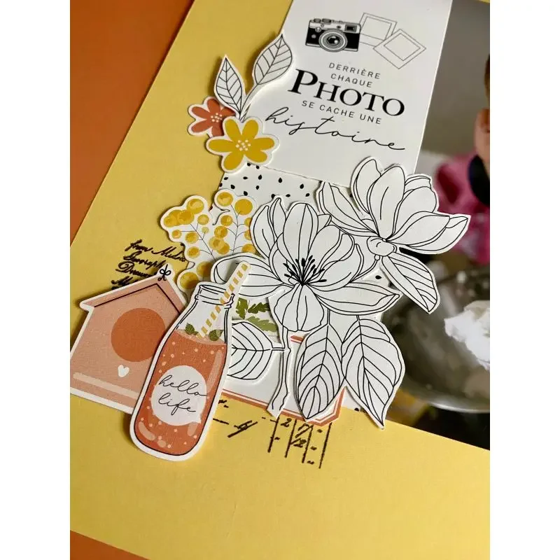 Clear Silicone Stamps For Card Making - Francese Transparent clair Silicone floraison calendrier