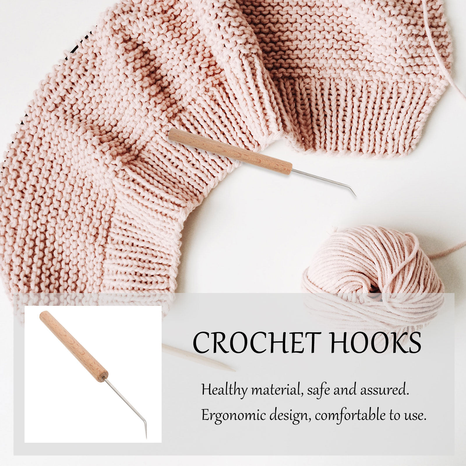 1 pièce : crochets à crochet a - Wooden Crochet Hooks Ergonomic Handle avis et prix