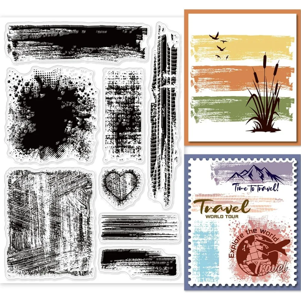 Timbres transparents de fond d - Clear Silicone Stamps For Card Making avis et prix